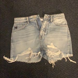 Kancan | Boily High Rise Distressed Shorts